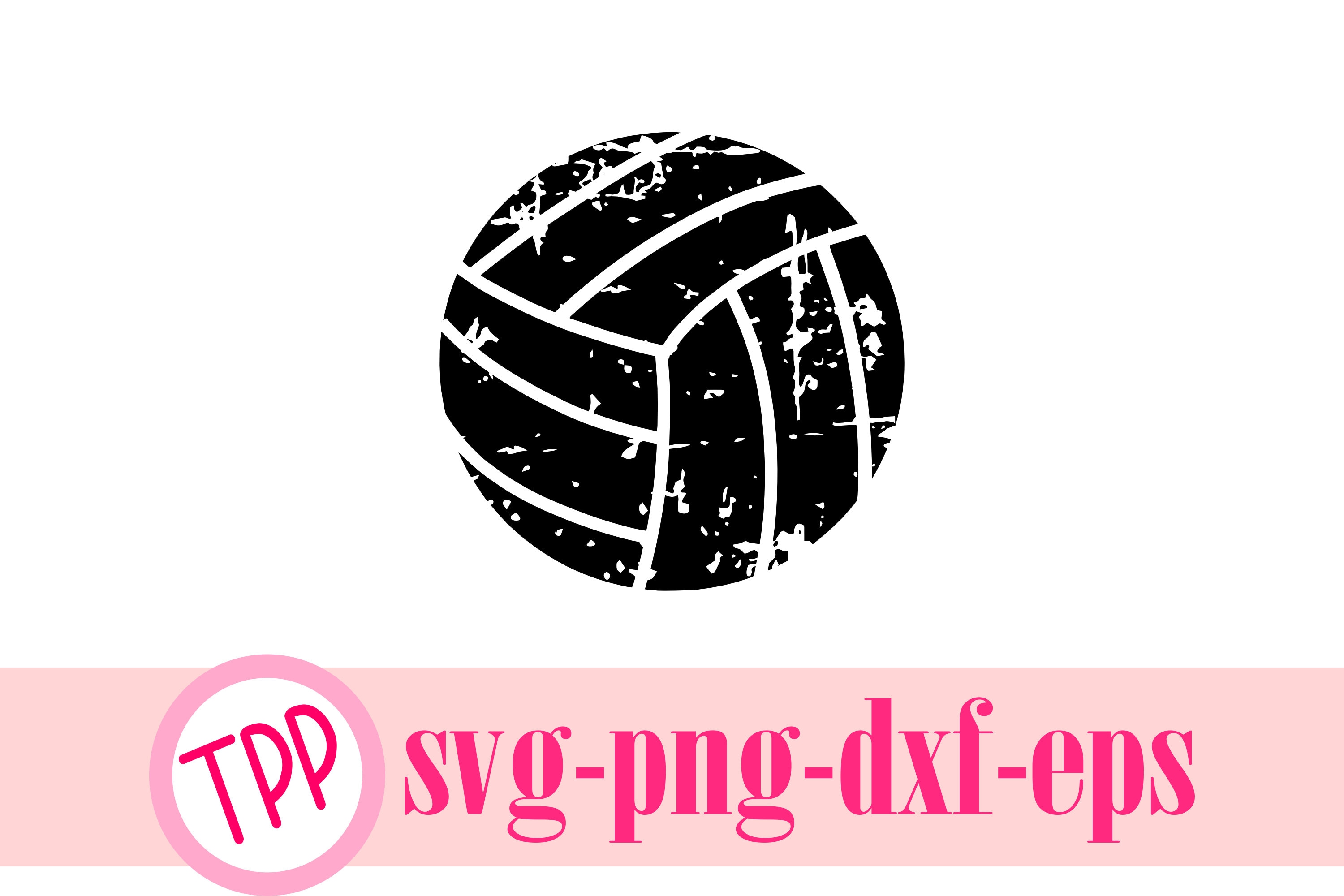 Volleyball svg distressed volleyball digital svg png dxf Etsy