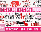 Kids Valentine's Day Bundle Svg, Valentine Svg Bundle, Valentine Svg, Love Svg, Heart Svg Files, Valentine Svg, Svg for Valentine