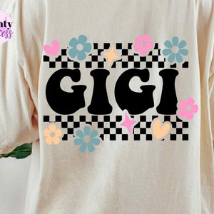 Digital Download GIGI svg, Retro PNG Sublimation File, Mama Iron On Design Instant Download Digital png, Gigi SVG file, Instant Download,