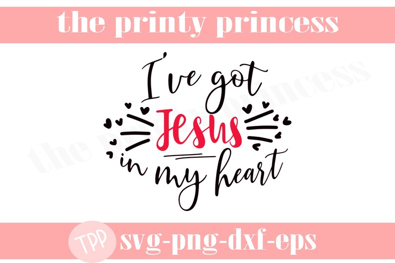 Jesus Svg Jesus in My Heart Svg Png Dxf Eps Southern - Etsy