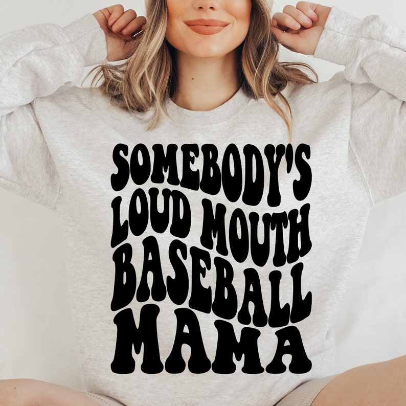 Somebody's Loud Mouth Baseball Mama PNG et SVG par The Printy Princess image 4