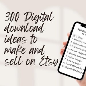 300 Etsy Digital Produktideen 300 digitale Produktideen zum Verkauf auf etsy in vielen verschiedenen Nischen liste mit 300 digitalen Produktideen zum Verkauf