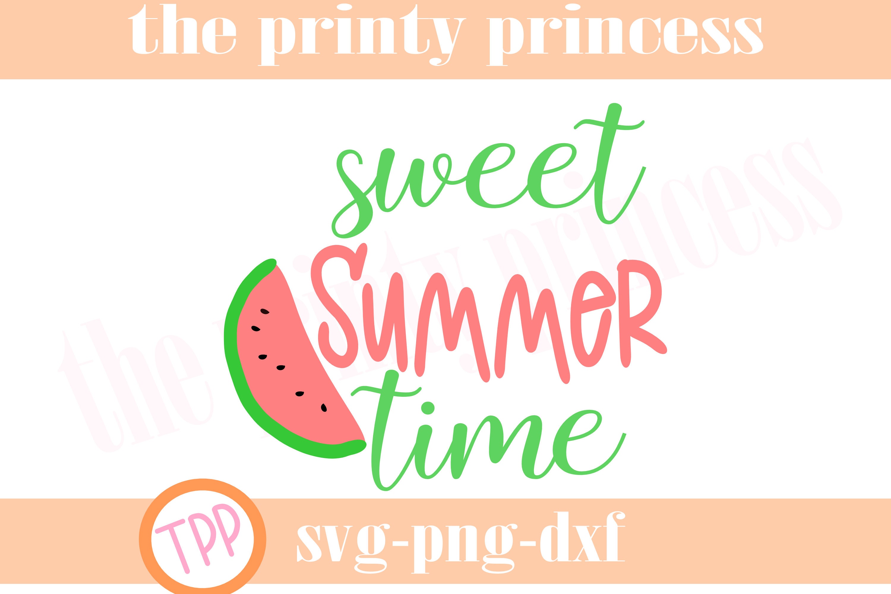 Download Sweet Summertime Svg Watermelon Svg Sweet Summer Png Dxf Etsy