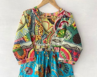 Hand Block Printed dress| Summer Dress| Printed Dress Cotton Dress| Floral print| Handmade| Made in India Block Print Dress,
