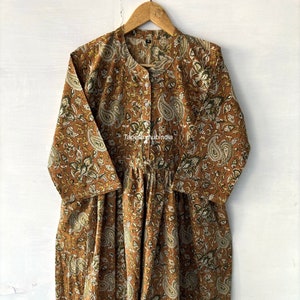 Beautiful Hand Print Dress,Handblock Cotton Dress,Indian Print Dress,Cotton Block Dresss,Block Print Dress,Long Dresses