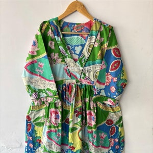 New Cotton Dress, Dress, Hand Print Dress, Hand block Dress, Cotton Indian dress, Flapper Dress, Skater Dress, Circle Dress, Gift For Him