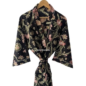 100% Cotton kimono Robes, Pure cotton Kimono, Cotton Kimono, Festival Clothing, Kimono Kaftan, Oriental Kimono, Women&#39;s robes