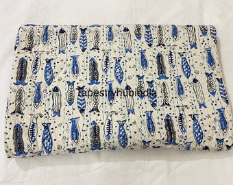 Vintage Kantha Quilt Indian Kantha Quilt Kantha Bedcover Cotton Blanket Gudari