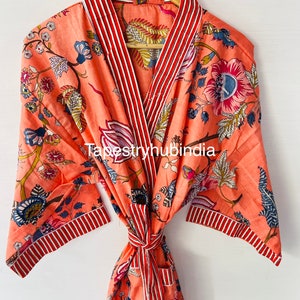 100% Cotton kimono robes, Pure cotton kimono/Cotton kimono/Festival clothing/Kimono kaftan/Oriental kimono/Women’s robe/tapestryhubindia