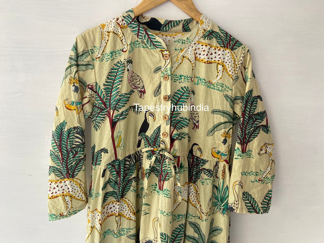 Jasmine Hand Block Printed Dress