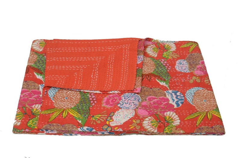 Kantha throw, Kantha bedding Kantha sofa cover Kantha quilt New Jaipur Indian Kantha bed cover