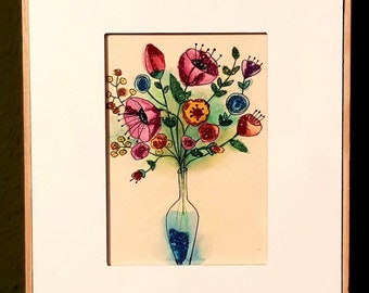 Decorative Flower Wall Painting