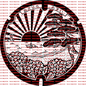 Bundle Of Japanese Manhole Cover Designs #4