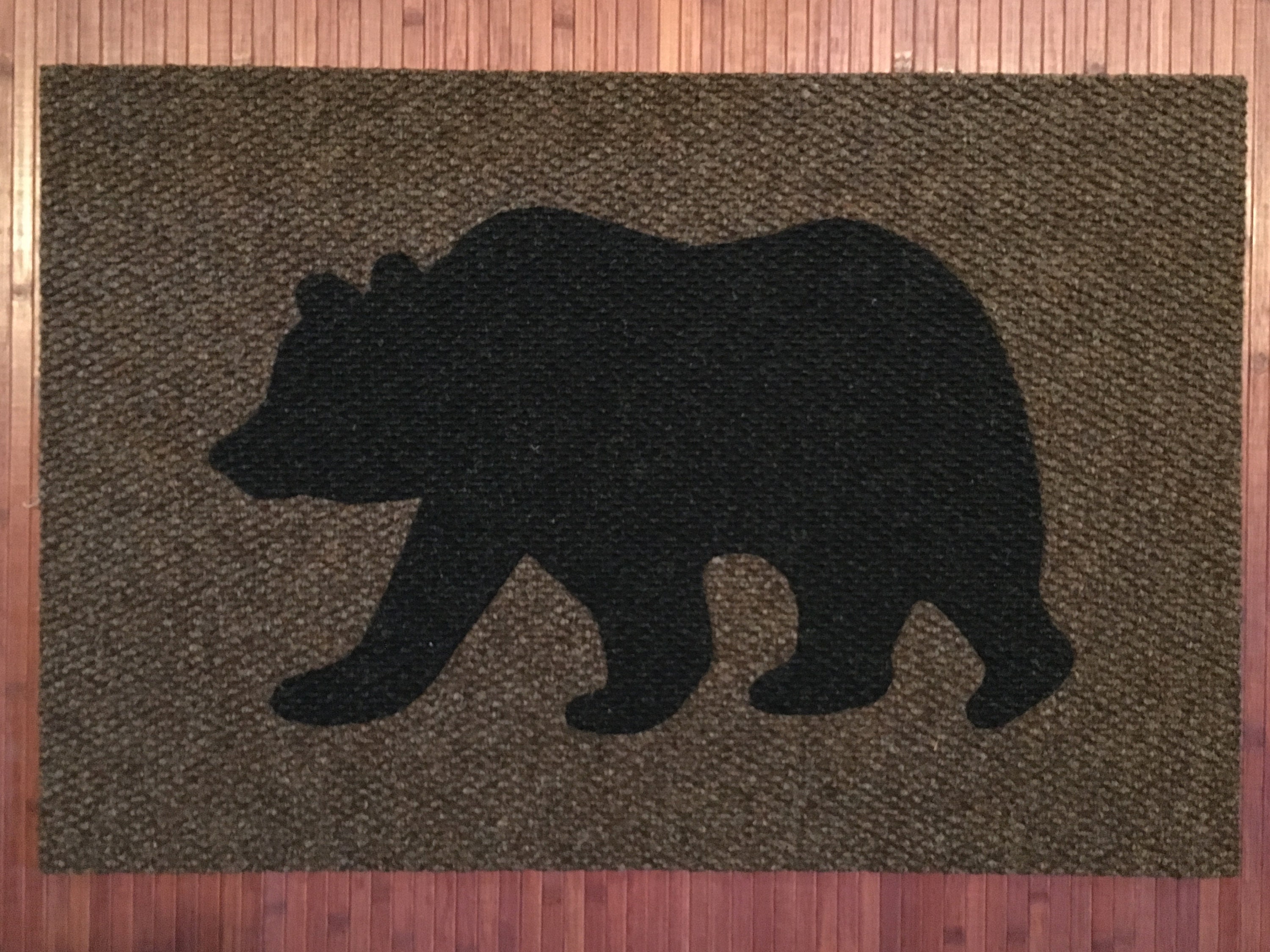 Bear Mat Custom Doormat Indoor / Outdoor Commercial Etsy