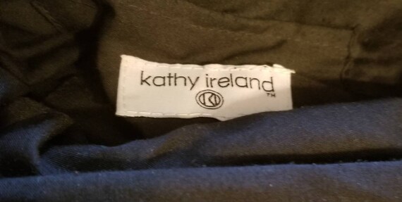 Vintage Kathy Ireland Black Macrama Handbag - image 2