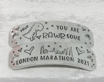 London Marathon TRAINER TAGS You are Rawr/Awesome Dinosaur Gift 26.2 Inspirational Shoe Lace Charms RUNNING Gift Race twenty six point two