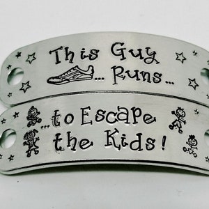 This Guy Runs Trainer Tags, Fun Gift for a Runner, Name can be changed image 3