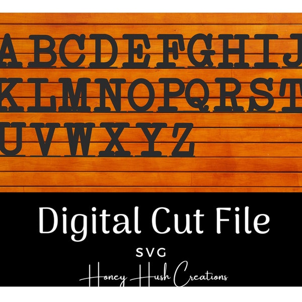 SVG File For Letterboard Alphabet, Digital Cut File For Letterboard Letters, Glowforge laser SVG