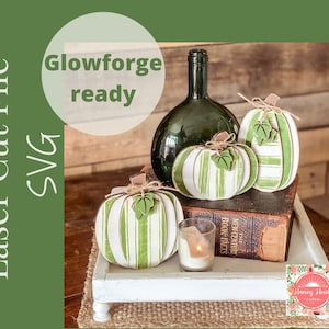 Stacked Pumpkin SVG, Pumpkin laser File,  Glowforge SVG File, Fall Decor