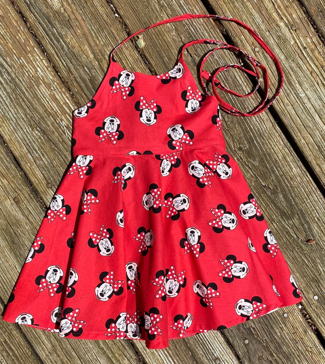 Minnie Mouse Dress Minnie Mouse Sundress Minnie Mouse - Etsy