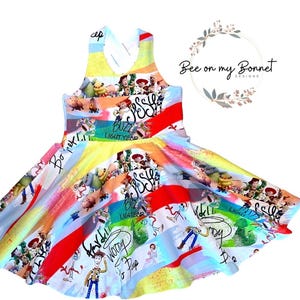 Toy Story Dress size 4 Ready to Ship - Toy Story Dress for Girls