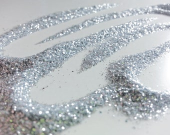 glitter - fine silver polyester