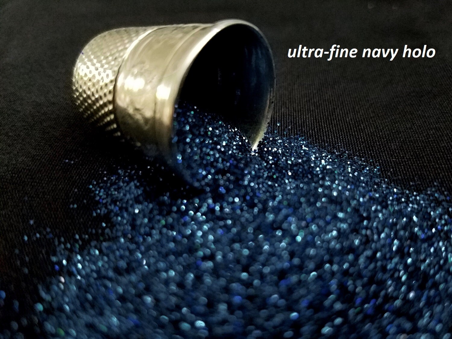glitter - navy blue hologram ultra-fine polyester--nails--tumblers