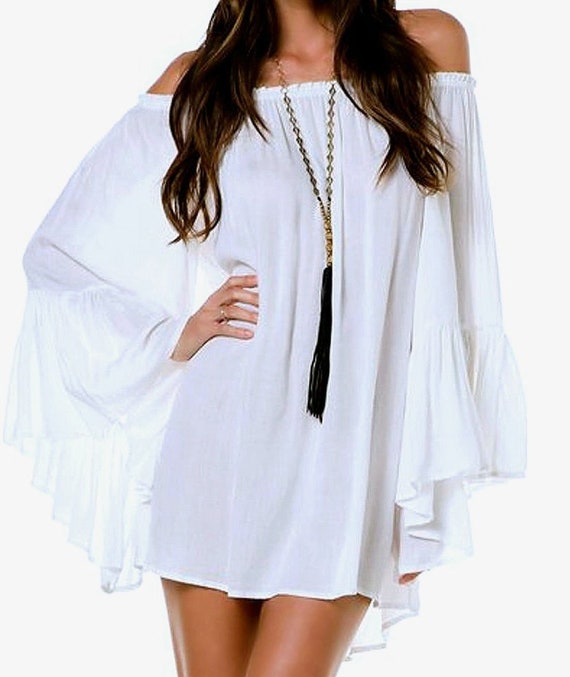 plus size navy blue dress with sleeves Plus Size A Line Flowy Dresses Long Sleeve V Neck