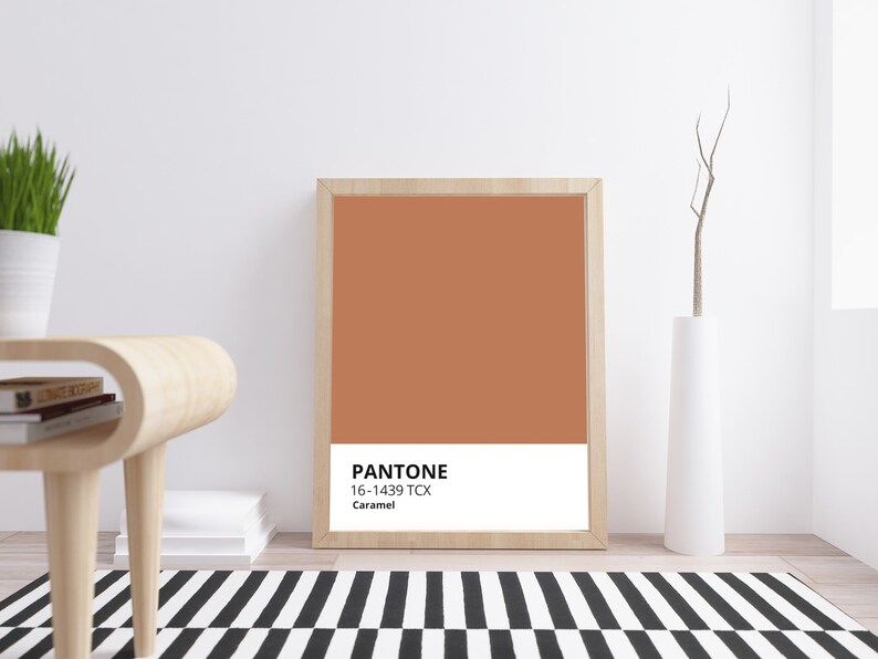 Pantone Color Caramel Printable Wall Art Digital Download Etsy