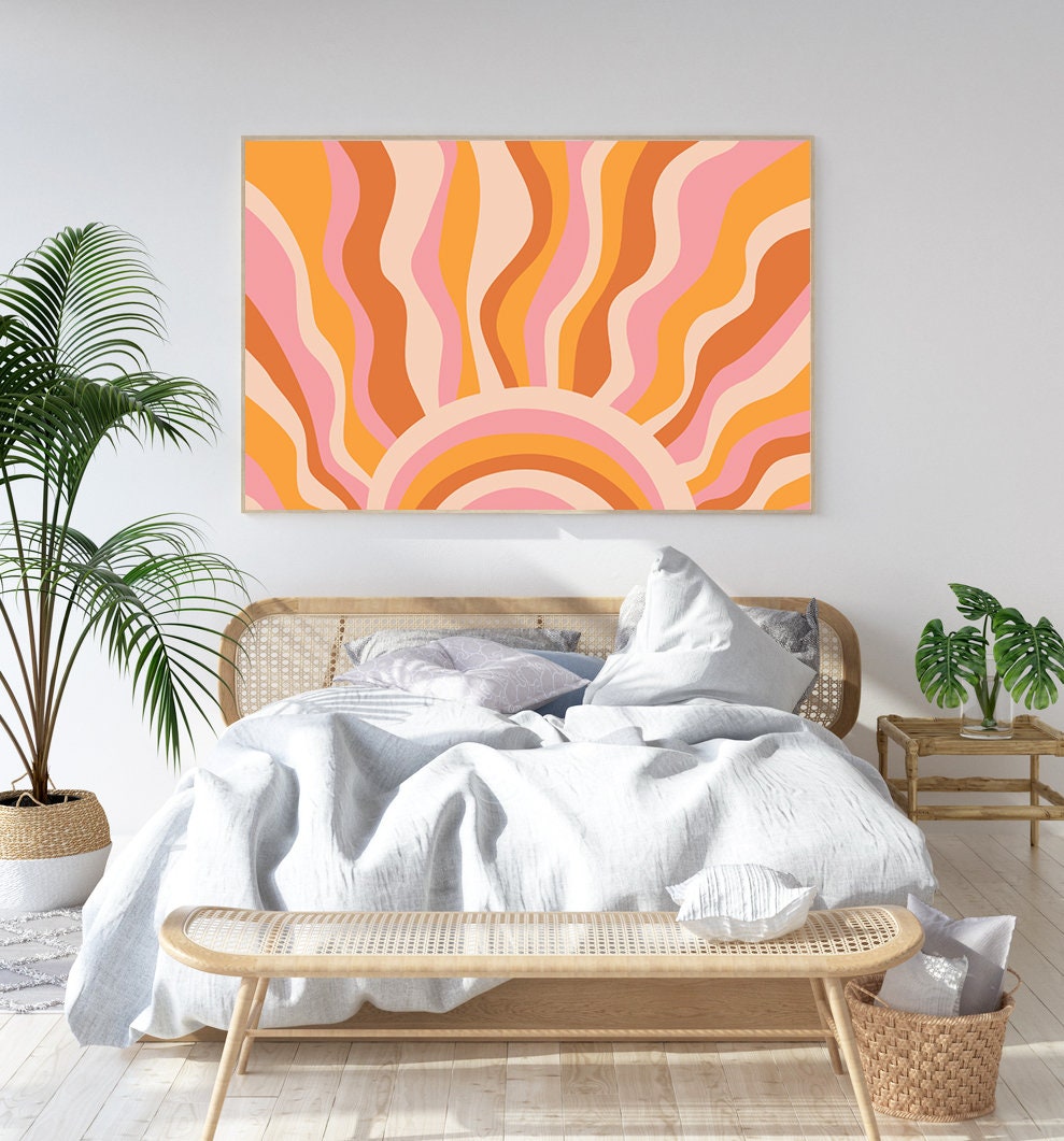 Y2k decor Funky wall art Indie prints kid room decor Retro Etsy