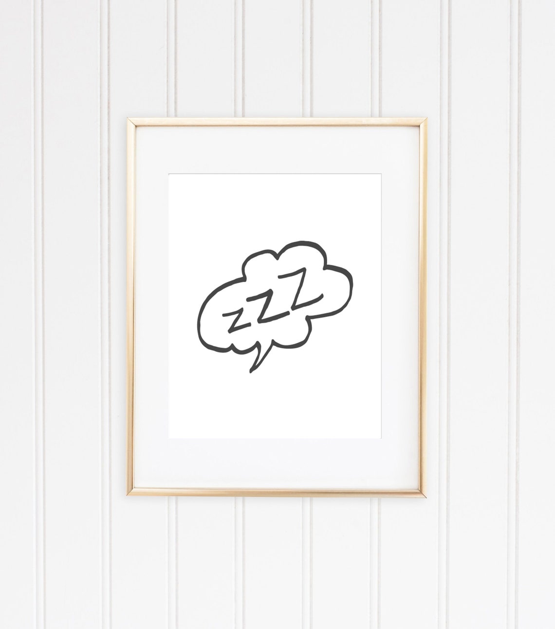 Zzz Wall Art Nursery Prints Above Bed Art Wall Decor Zzz Print | Etsy