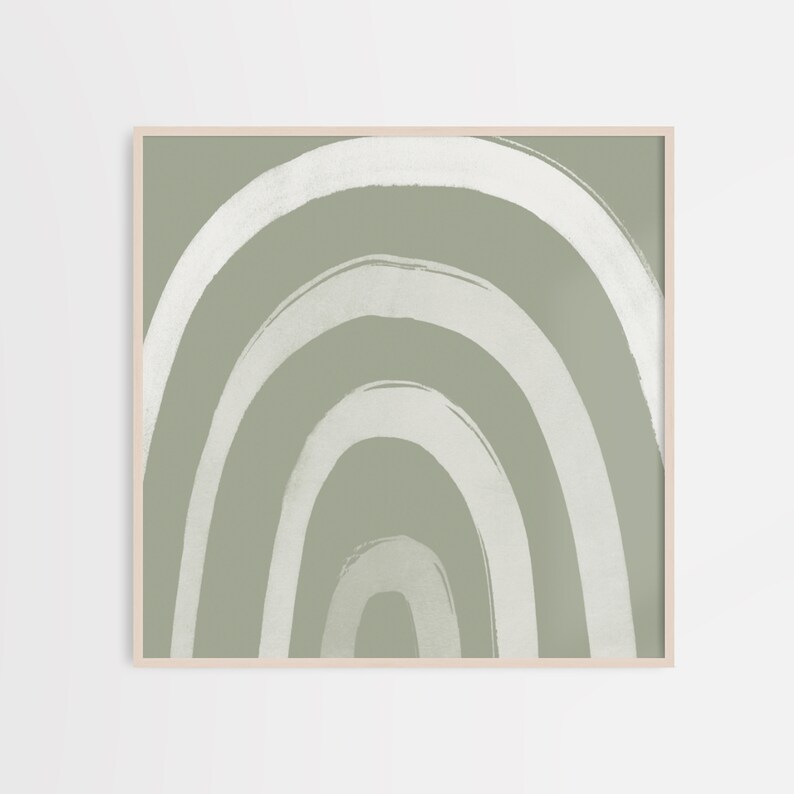 Square Print Set Sage Green Art Print Set of Two 2 Wall Sage Etsy