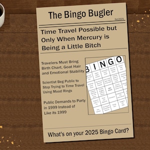 Time Travel Possible Funny Fake Newspaper Satirical Tabloid Wall Art Instant Download Printable Sci-Fi Decor