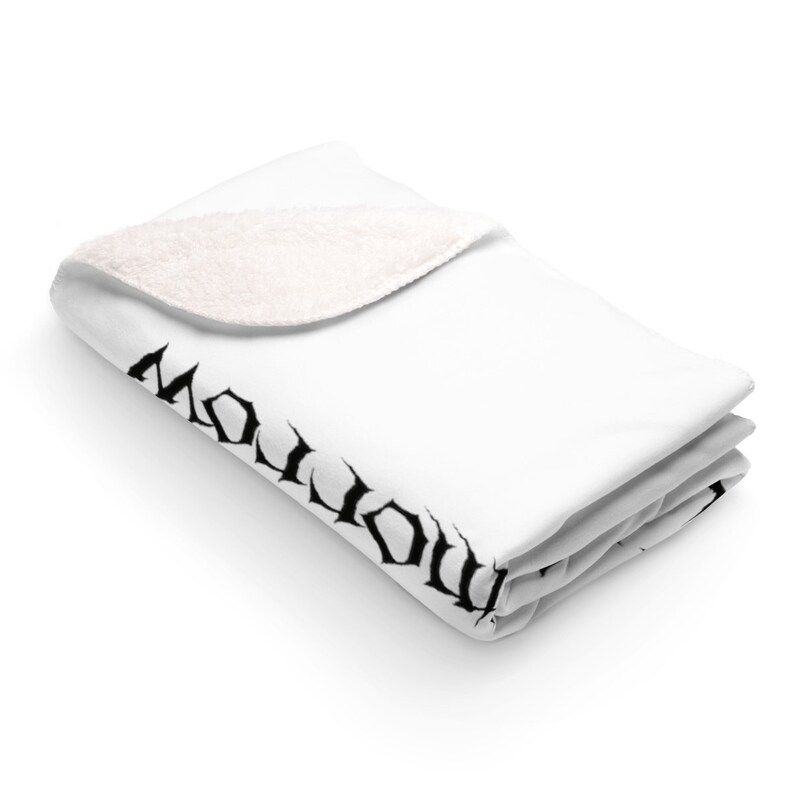 Not Today Satan Maybe Tomorrow Fleece Sherpa 50x60 Large Throw Blanket