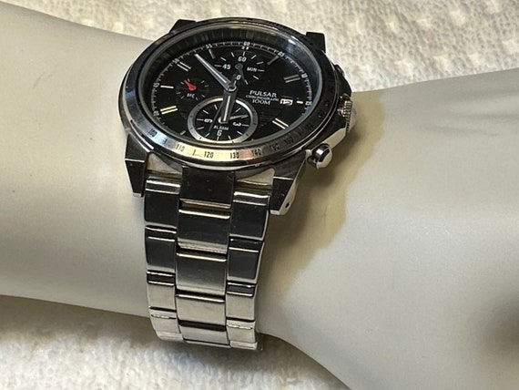 Pulsar Stainless Steel Chronograph 100m - image 1