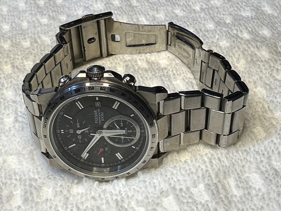 Pulsar Stainless Steel Chronograph 100m - image 4