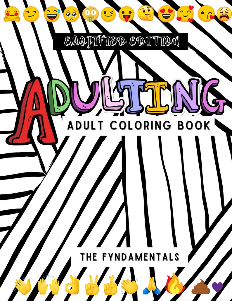 Adulting: Coloring Book (emjoified Edition) - Etsy
