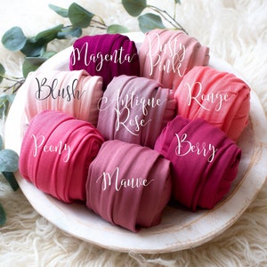 RTS Pink Wrap Collection | Newborn Jersey Knit Wraps | Stretch Knit Wraps | Baby Photo Wrap | Newborn Photo Prop | Soft Stretchy Wraps