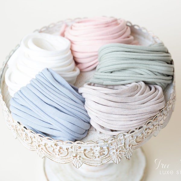 DIY Colored Neutral Newborn Jersey Knit Tieback Blanks | DIY Baby Headband | Photo Prop | Tieback Bases | Tieback Supplies | RTS