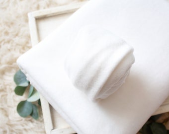Merino Collection | Soft Cream Beanbag Backdrop | Neutral Newborn Posing Fabric | Newborn Backdrop | Fuzzy Soft Fabric Backdrop Photo Prop