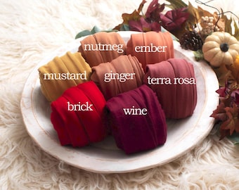 Moody Fall Tones Newborn Wrap Collection | Soft & 4-Way Stretch Wraps | Baby Photo Prop | Newborn Photography Wraps | Newborn Studio Props