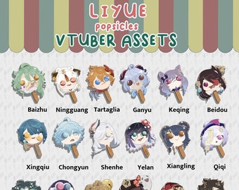 Vtuber Asset Genshin Impact popsicles Throwables Liyue