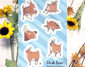 Chub Deer - sticker sheet