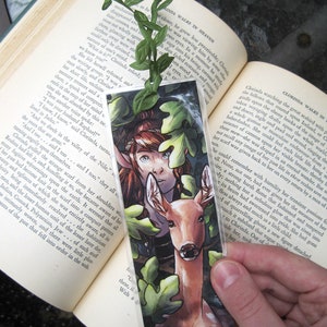 Faun and deer - Bookmark