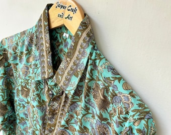 Men&#39;s Shirt / Men Silk Shirt / Man Shirt / Gifts For Him / Oxford Shirt / Gifts For Father / Indian Silk / Vacation / Hippie / Vintage Silk