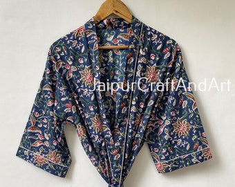 Indian Cotton Kimono Bath robe Kimono Cotton Robe Sleepwear robe Dressing Gown Women Kimono Women Dress Bridesmaids Gifts Bohemian Clothing