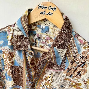 Camisas de seda estampadas para hombre top