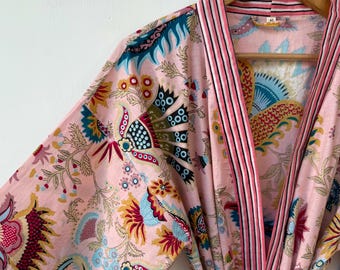 Vestaglie kimono in 100% cotone Bellissimo abito kimono in cotone Consegna espressa Vestaglia Kimono in cotone Regalo damigella d'onore Bestseller