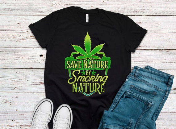 McDonalds Marijuana I/'m Smoking It Stoner Weed Pot 420 Black Cotton T-Shirt Tee