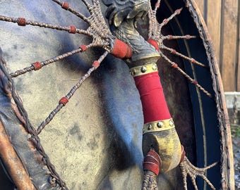 Dragon Shaman Drum: Handcrafted Soul Music Ritual Instrument (24/20 inches)